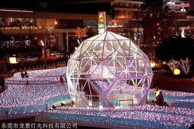 千紙鶴燈與花的物語 折光成翼，綻放于夜